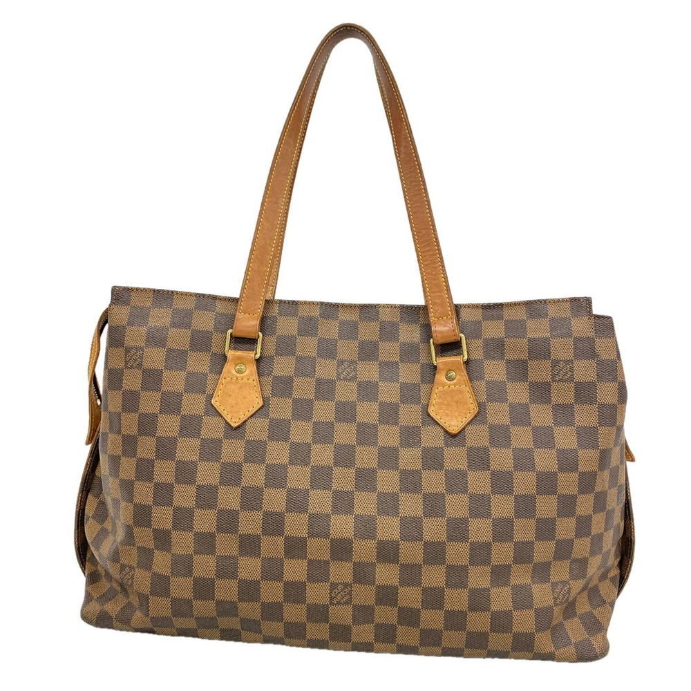 LOUIS VUITTON Authentic Brown Damier Tote Bag